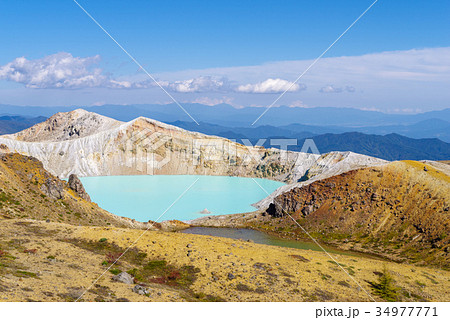 草津白根山　湯釜 34977771