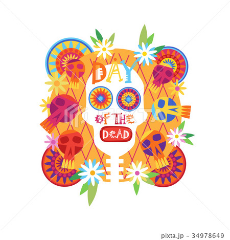 Skull Day Of Dead Concept Traditional Mexican Skull Day Of Dead Concept Traditional Mexican 34978649