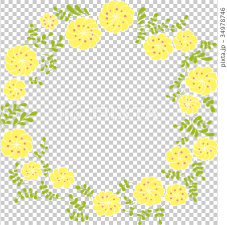 黃色花框架 黃色花框架 34978746