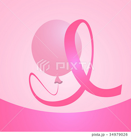 Pink Ribbons Breast Cancer Awareness Banner 34979026