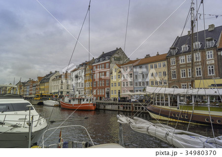 北欧の美しい建物の写真素材