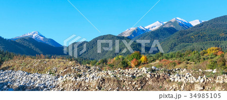 Bansko, Pirin mountains panorama, Bulgaria Bansko, Pirin mountains panorama, Bulgaria 34985105