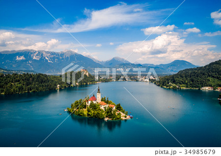 Slovenia - resort Lake Bled. Slovenia - resort Lake Bled. 34985679