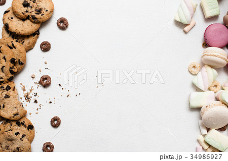 Sweet colorful background with free space 34986927