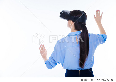 Pleasant nice turning her back to you 34987310