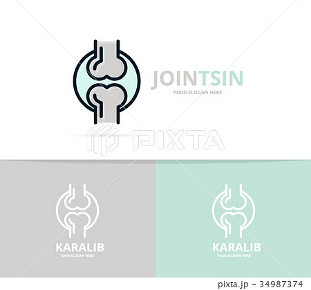 Unique joint and knee logo design template. Unique Unique joint and knee logo design template. Unique 34987374