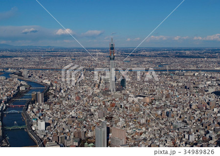 スカイツリー建設中空撮 34989826