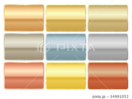 Vector set of  chips of different metals 34991052