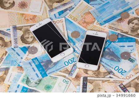 Krone Banknotes. Norwegian Krone Currency Krone Banknotes. Norwegian Krone Currency 34991660
