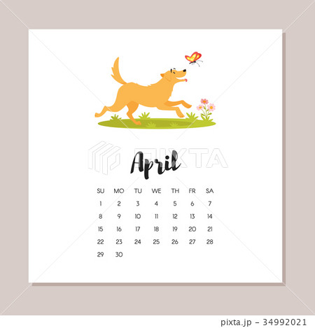 april dog 2018 year calendar april dog 2018 year calendar 34992021