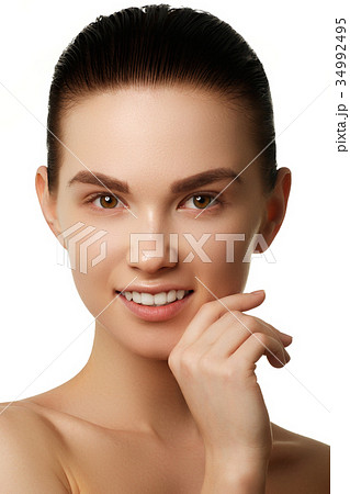 Beauty girl. Perfect skin. Cosmetics & makeup 34992495