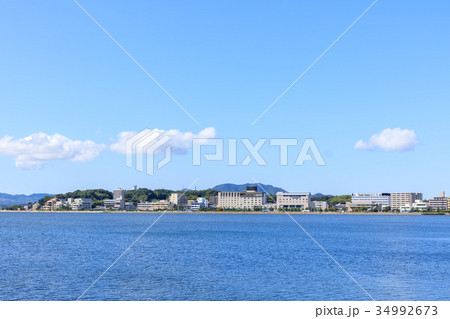 島根県立美術館から見た宍道湖 34992673
