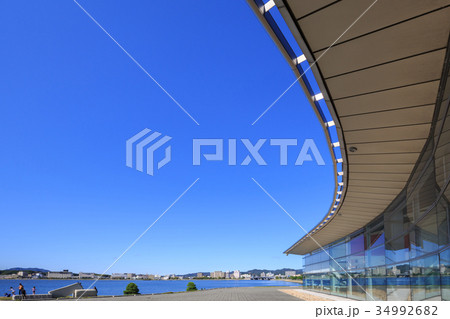 島根県立美術館から見た宍道湖 34992682