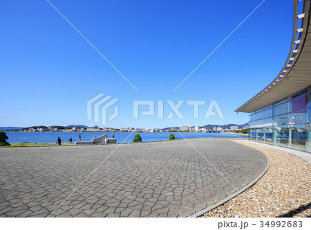 島根県立美術館から見た宍道湖 34992683