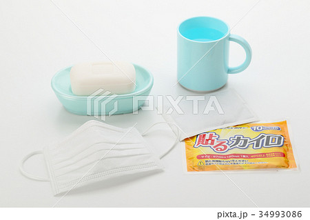 風邪の予防対策と使い捨てカイロ 34993086
