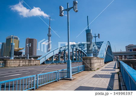 東京スカイツリーと駒形橋 34996397