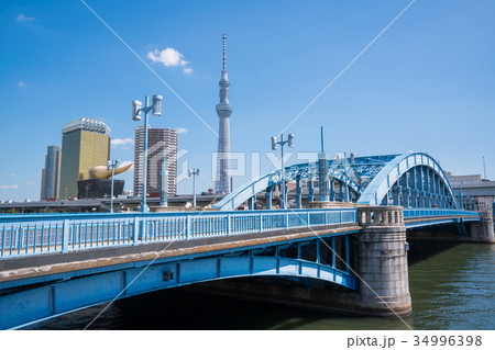 東京スカイツリーと駒形橋 34996398