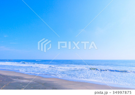 朝日のあたる海 一宮町海岸 長生村海岸 朝日のあたる海 一宮町海岸 長生村海岸 34997875
