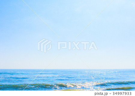 朝日のあたる海 一宮町海岸 長生村海岸 朝日のあたる海 一宮町海岸 長生村海岸 34997933