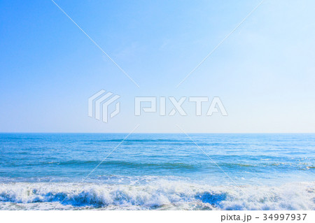 朝日のあたる海 一宮町海岸 長生村海岸 朝日のあたる海 一宮町海岸 長生村海岸 34997937