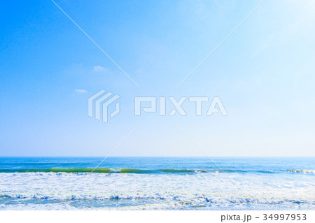 朝日のあたる海 一宮町海岸 長生村海岸 朝日のあたる海 一宮町海岸 長生村海岸 34997953