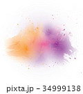 Vector watercolor splash texture background. 34999138