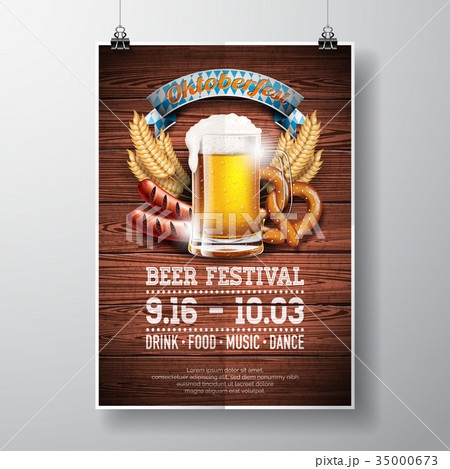 Oktoberfest poster vector illustration Oktoberfest poster vector illustration 35000673