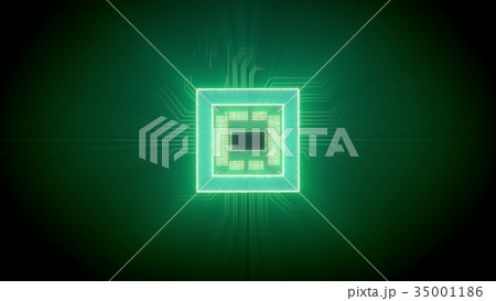 Innovative square CPU virtual presentation Innovative square CPU virtual presentation 35001186