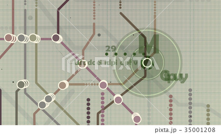 Simplistic Metro Map Cartoon 35001208