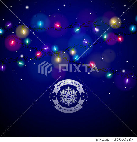 Glowing Colorful Christmas Lights for Xmas Holiday Glowing Colorful Christmas Lights for Xmas Holiday 35003537