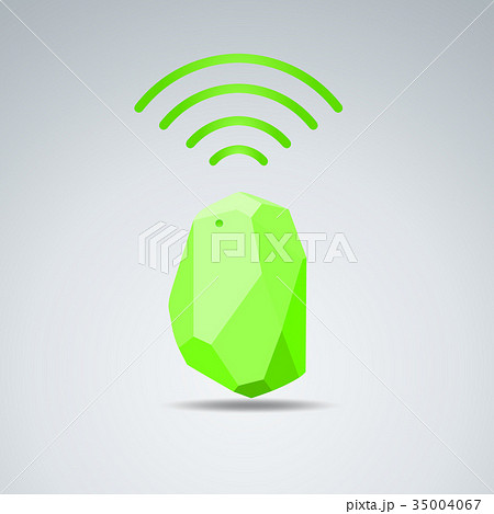 Vector Design beacon device home and office radar. Vector Design beacon device home and office radar. 35004067
