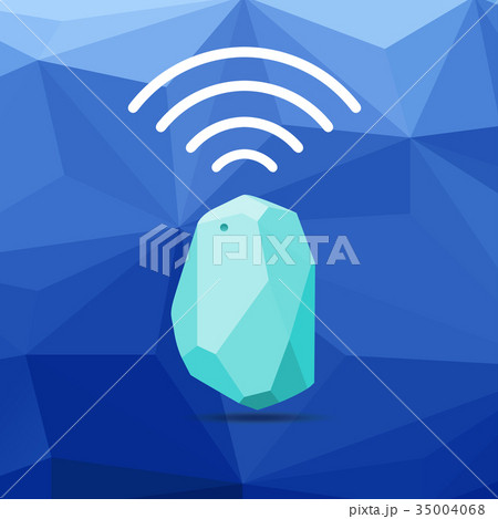 Vector Design beacon device home and office radar. Vector Design beacon device home and office radar. 35004068