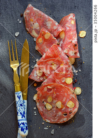 Italian salami with nuts Italian salami with nuts 35004266
