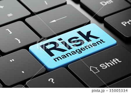 Finance concept: Risk Management on computer Finance concept: Risk Management on computer 35005334