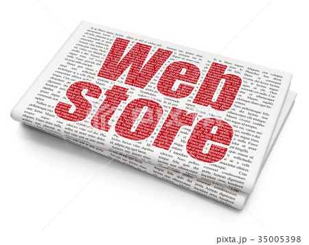 Web design concept: Web Store on Newspaper Web design concept: Web Store on Newspaper 35005398