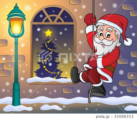 Climbing Santa Claus theme image 4 35006353