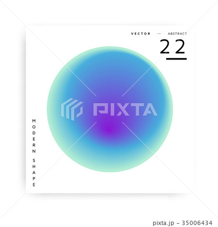 Colorful abstract vector modern shape 35006434