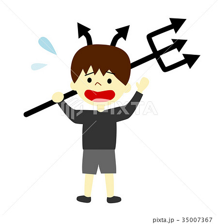 ばい菌の恰好をした男の子　退治 35007367