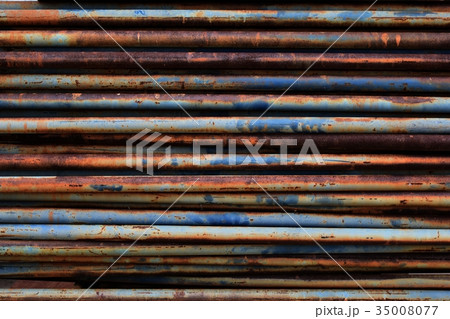 rusty on equipment of old scaffold for background rusty on equipment of old scaffold for background 35008077