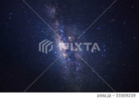 Milky way galaxy and space dust in the universe 35009239