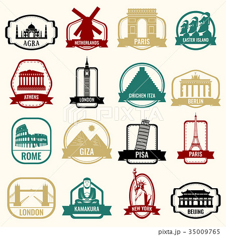 World landmarks. Travel and Tourism. Landmarks 35009765