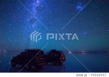 ウユニ塩湖 星空 ウユニ塩湖 星空 35010557