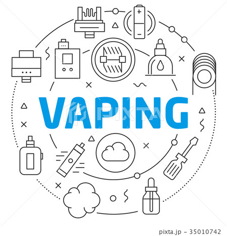 Vaping Linear illustration 35010742