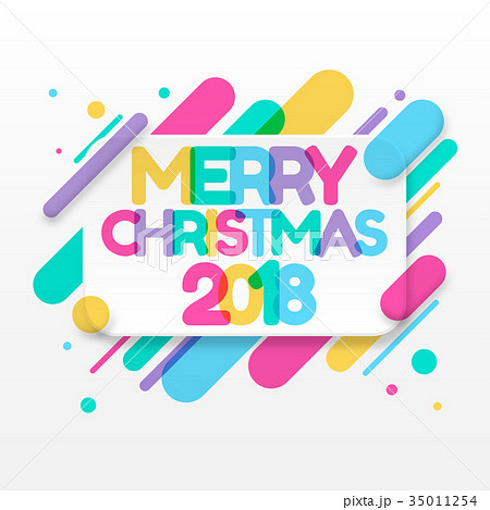 2018 Happy New Year greeting card 35011254