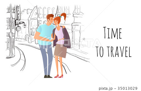 Young couple in love. Man and woman on a romantic Young couple in love. Man and woman on a romantic 35013029