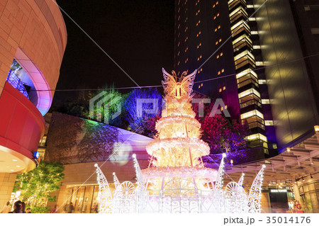 大阪 なんばパークス クリスマスイルミネーションの写真素材