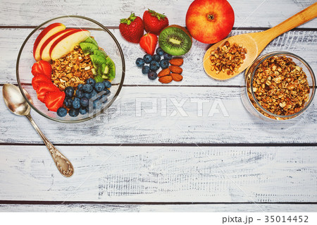 Healthy dieting breakfast ingredients Healthy dieting breakfast ingredients 35014452