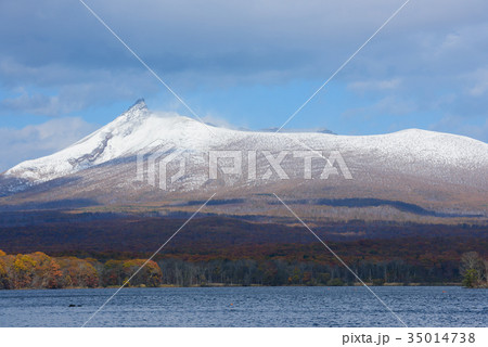 北海道　新雪の北海道駒ヶ岳 35014738