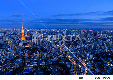 東京の夜景 35014959