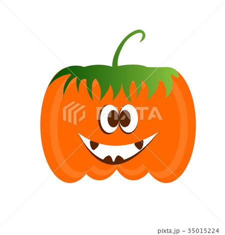 Isolated halloween jack-o-lantern Isolated halloween jack-o-lantern 35015224